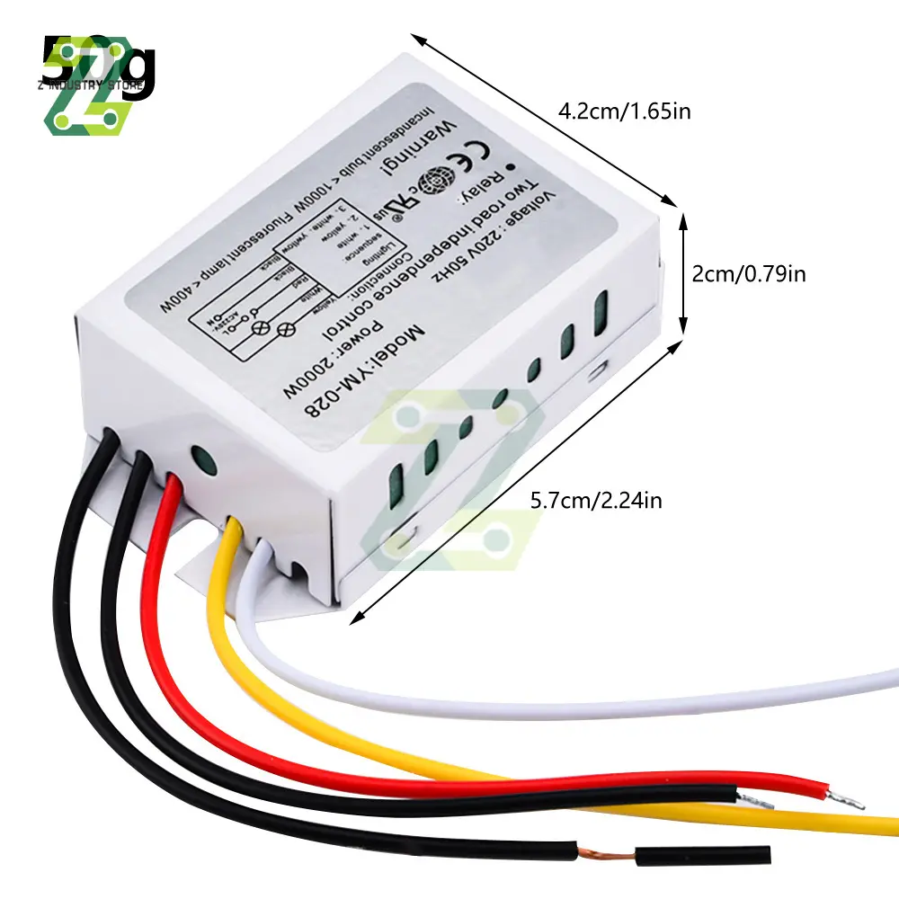 220V 2 Ways 3 Ways Digital Subsection Switch 1000W for Ceiling Light Independence Control Section Switch Piecewise Switch