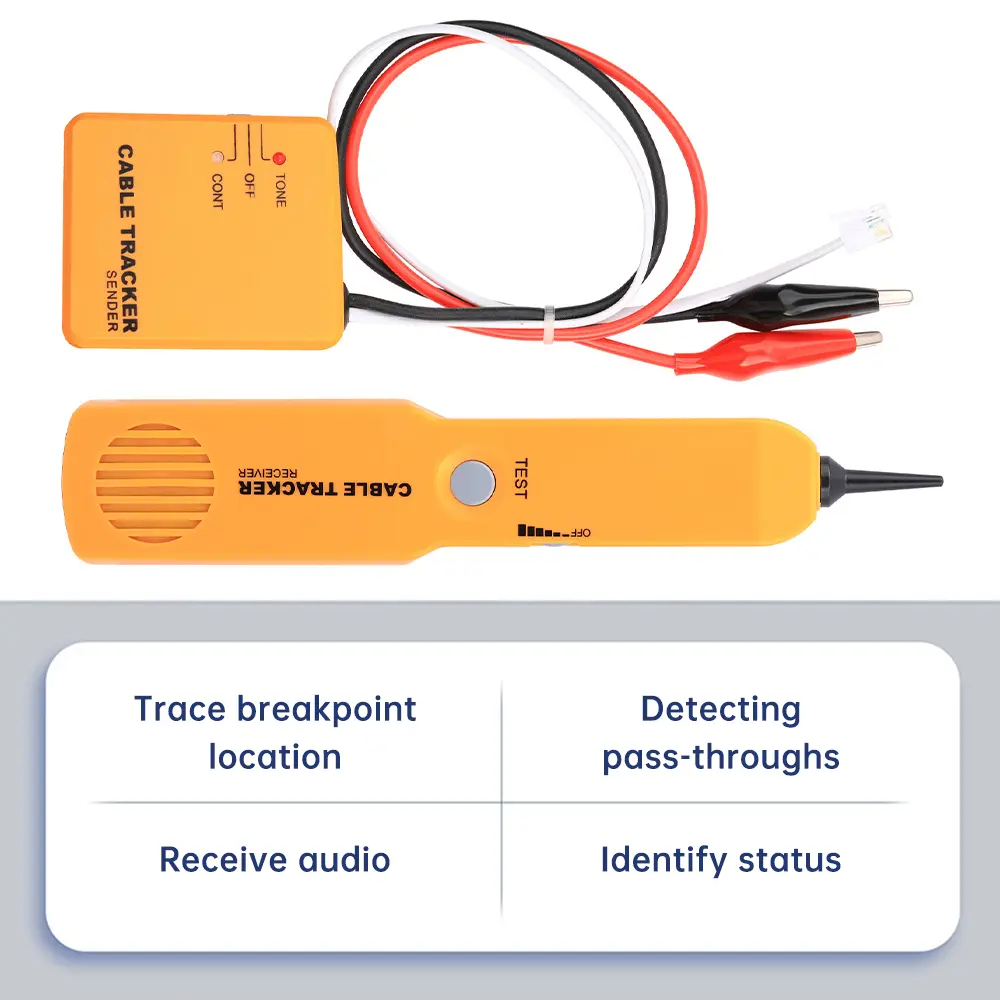 Multifunctional Network Telephone Line Cable Trackers Sensors Receiver Set Line Finder Detector Tool