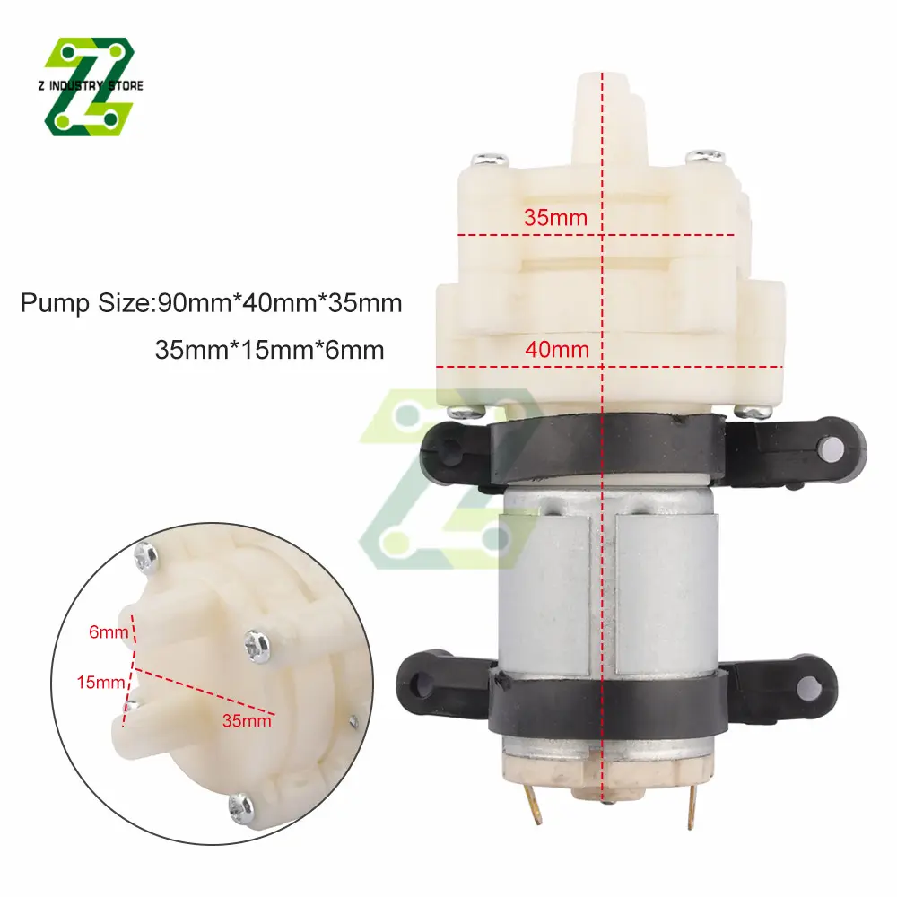 DC6-12V R385 Diaphragm Water Pump Aquarium Air Pump Mini Electric Fresh Water Pump For Aquarium Fish Tank