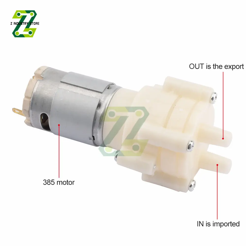 DC6-12V R385 Diaphragm Water Pump Aquarium Air Pump Mini Electric Fresh Water Pump For Aquarium Fish Tank