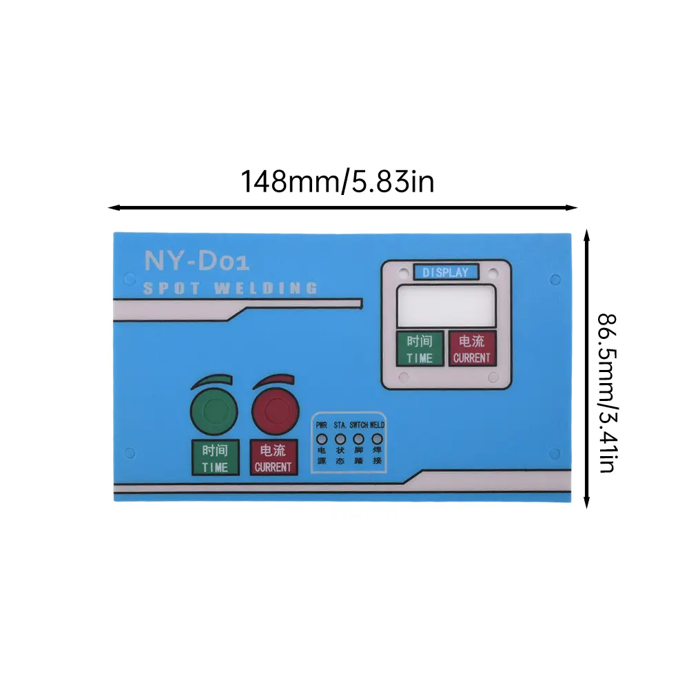NY-D01 100A Spot Welder Control Module Digital Display Spot Welding Time And Current Controller Panel AC110V/220V to 9V