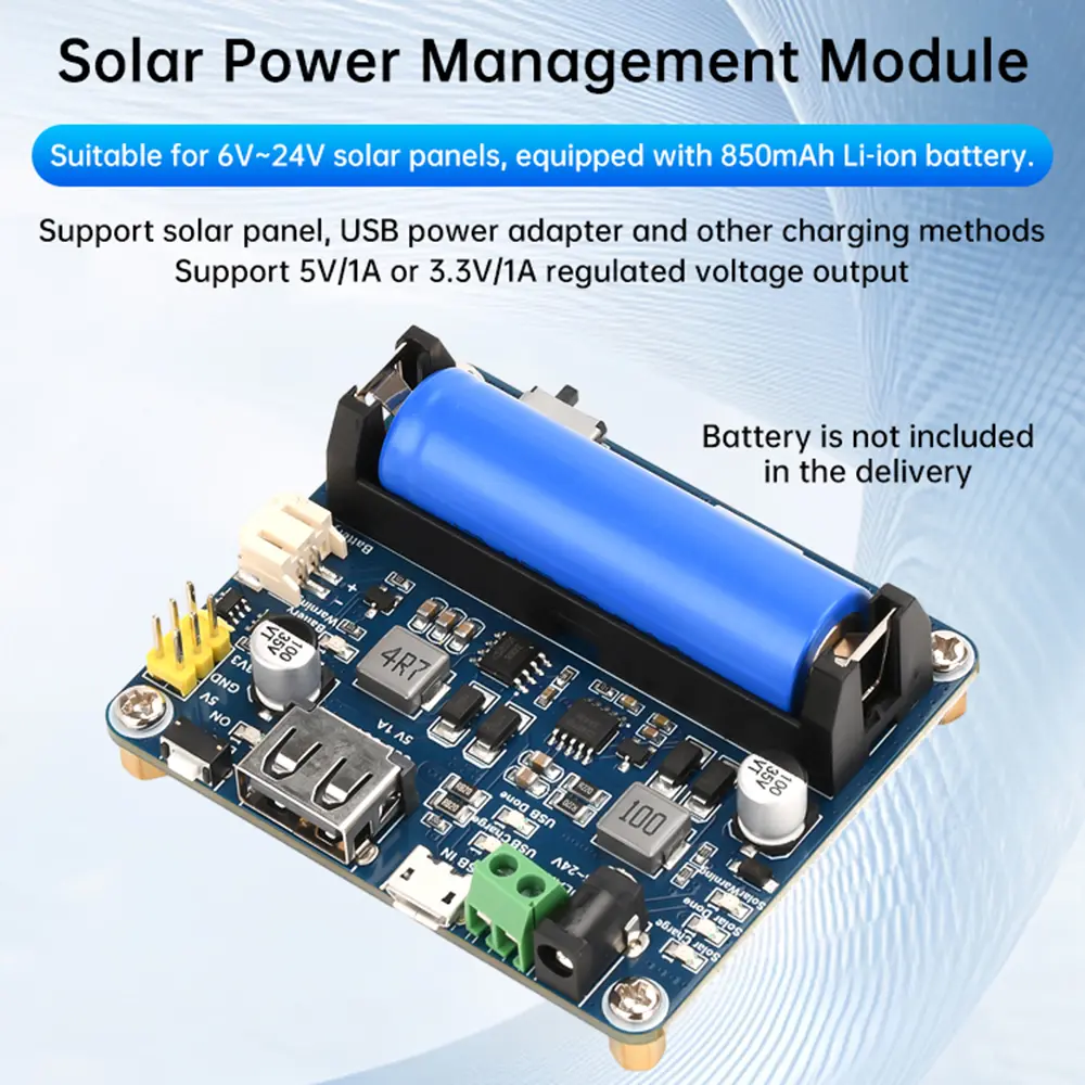 6V-24V Solar Panel Charge Power Management Module Solar Charging BMS Supports MPPT Over Charge/Discharge Protection