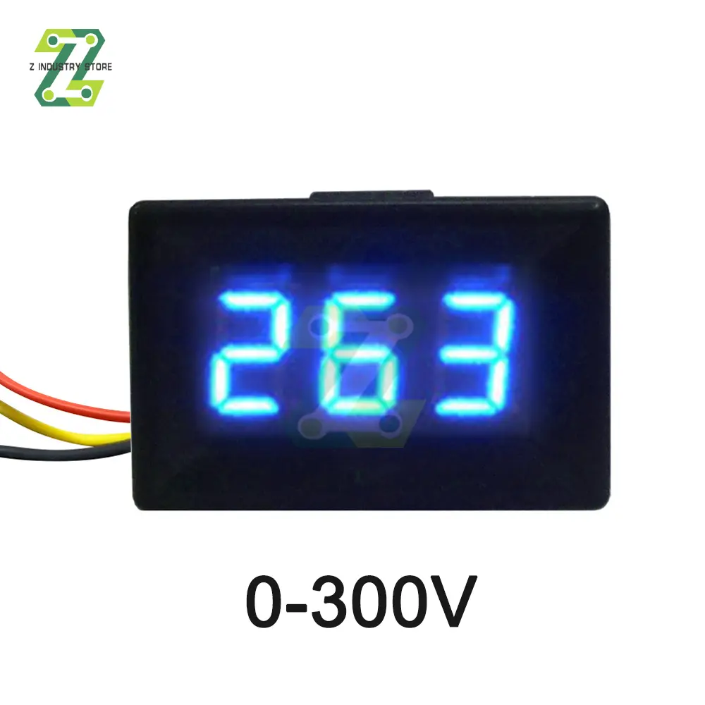 DC 0-300V DC 0-600V 0.36" LED Digital Voltmeter Voltage Meter Volt Instrument Tool Display 110V 220V DIY 0.36 Inch