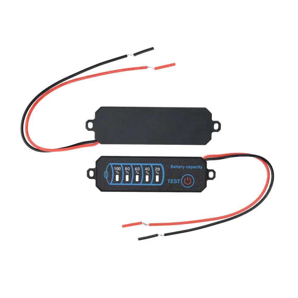5PCS DC5V-30V 2-8S Battery Level Gauge Ternary Lithium Battery Lithium Iron Phosphate Lead-acid Battery Capacity Display Tester