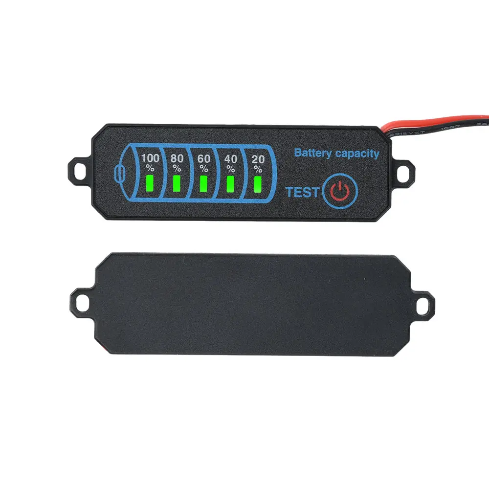 5PCS DC5V-30V 2-8S Battery Level Gauge Ternary Lithium Battery Lithium Iron Phosphate Lead-acid Battery Capacity Display Tester