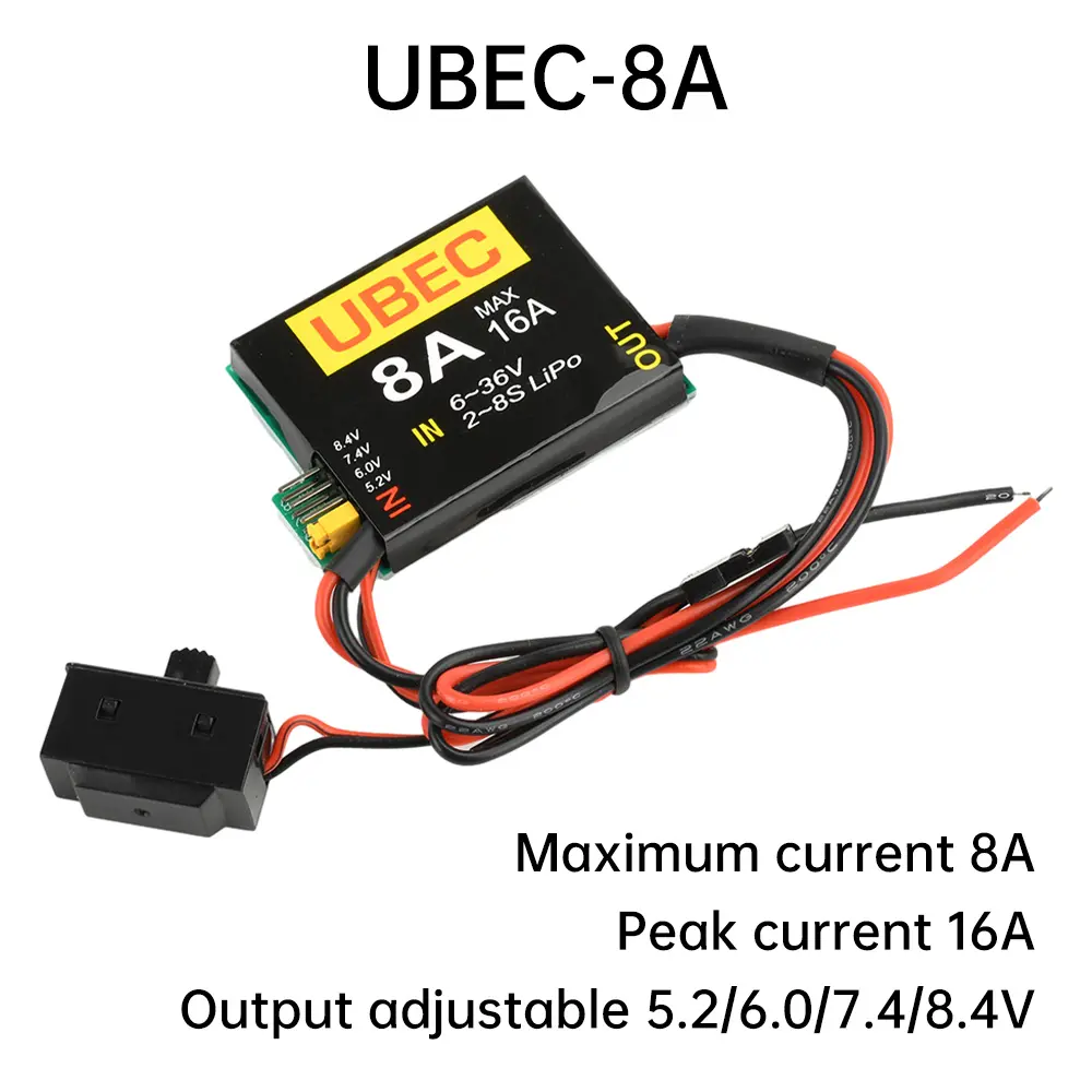 New 2S-6S 6-36V UBEC-8A BEC & DUAL UBEC 8A /16A 5.2/6.0/7.4V/8.4V Servo Separate Power Supply RC Car Fix-Wing Airplane Robot Arm