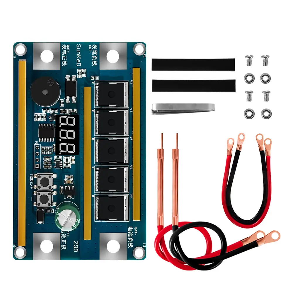 Smart Spot Welder Kit Bump Welder 99Mode Adjustable Digital Display 18650 Lithium Battery Welding Equipment With Protection