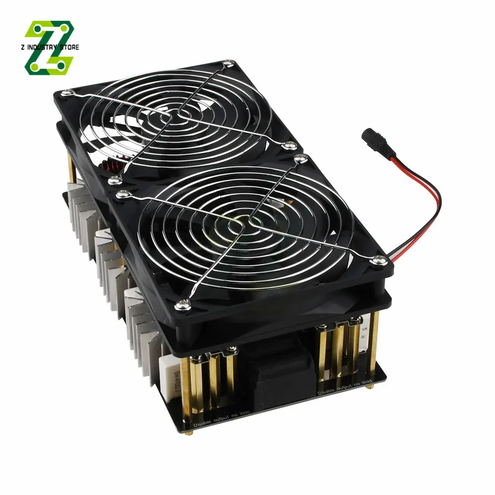 2500W DC12-48V ZVS Induction Heater PCB Board Induction Heating Machine With Coil Dual Fan Power Supply Kit