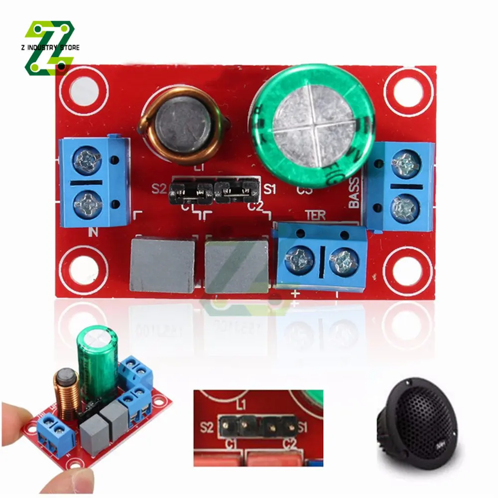 2 Way Audio Frequency Divider DIY Kits Crossover Filters Audio Filter Adjustable HIFI Speaker