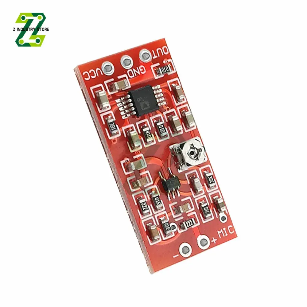 DC 3~5V MAX4466 Electret Microphone Preamplifier Module Audio Signal Amplifier Board with SSM2167 Voice Compresso Amplifier