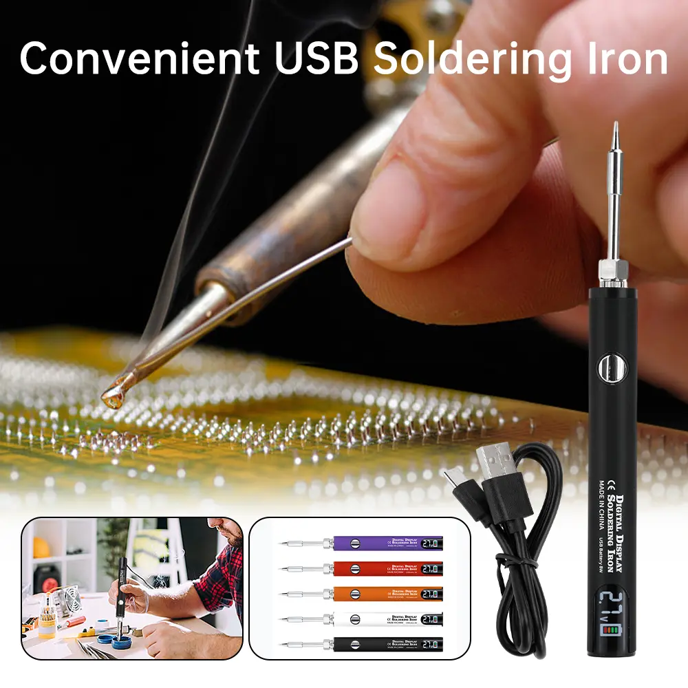 510 Mini Soldering Iron Pen Kit Adjustable Voltage Smart Power Tool With USB Charger Electronics Repair DIY Projects ﻿