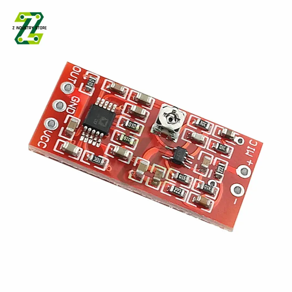 DC 3~5V MAX4466 Electret Microphone Preamplifier Module Audio Signal Amplifier Board with SSM2167 Voice Compresso Amplifier