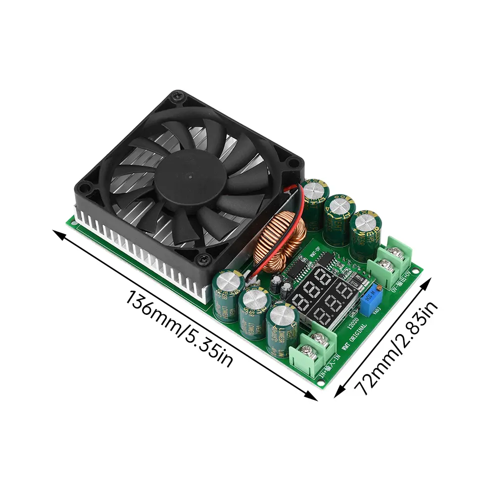 DC25-120V to DC1.2-75V adjustable Buck Module 20A 600W Step-down Power Supply for Solar Battery Charging Digital Display