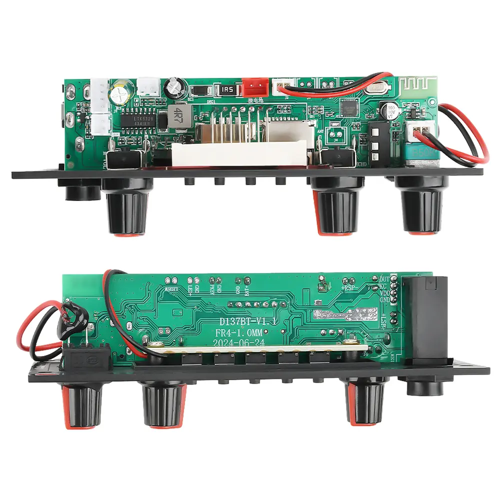 DC 3.7-5V MP3 BT Decoding Board 2x10W With Amplifier True Stereo Car Amplifier Board Main Board Decoding FM Radio Module ﻿