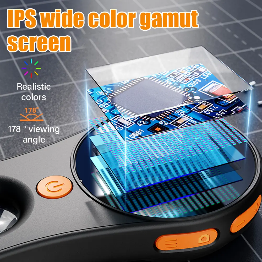 Handheld Digital Microscope 500X Magnification Hd Electronic Magnifier with Light for Electronics Coins Jewelry Watch Repair ﻿