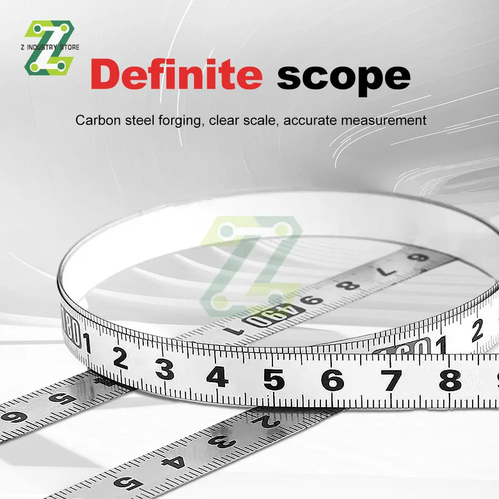 1/2M Self-Adhesive Measuring Tape Stainless Steel 14mm Width Metal Tape Measure for Miter Track Router Table Saw Durable Ruler