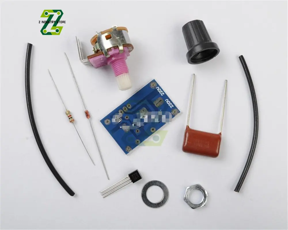 100W LED Dimmer Module DIY Kit Dimming Switch Light Board AC Motor Potentiometer Switching Speed Controller