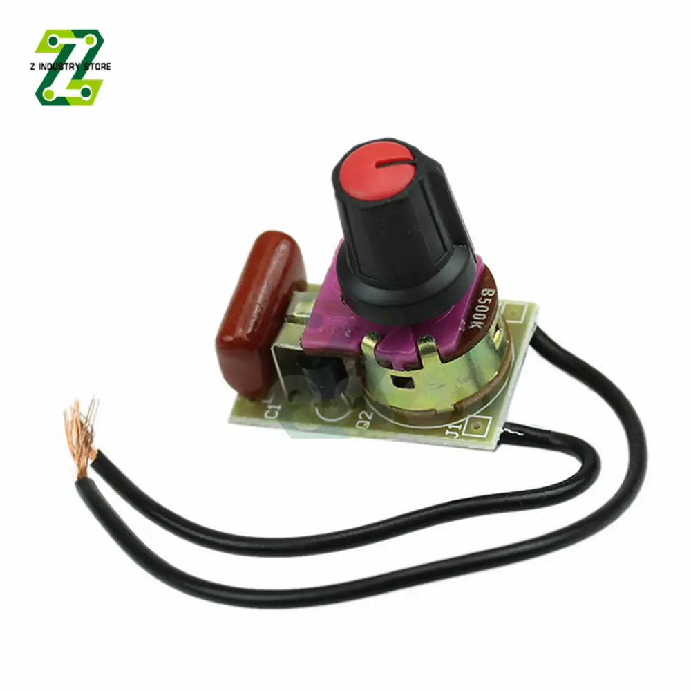 100W LED Dimmer Module DIY Kit Dimming Switch Light Board AC Motor Potentiometer Switching Speed Controller
