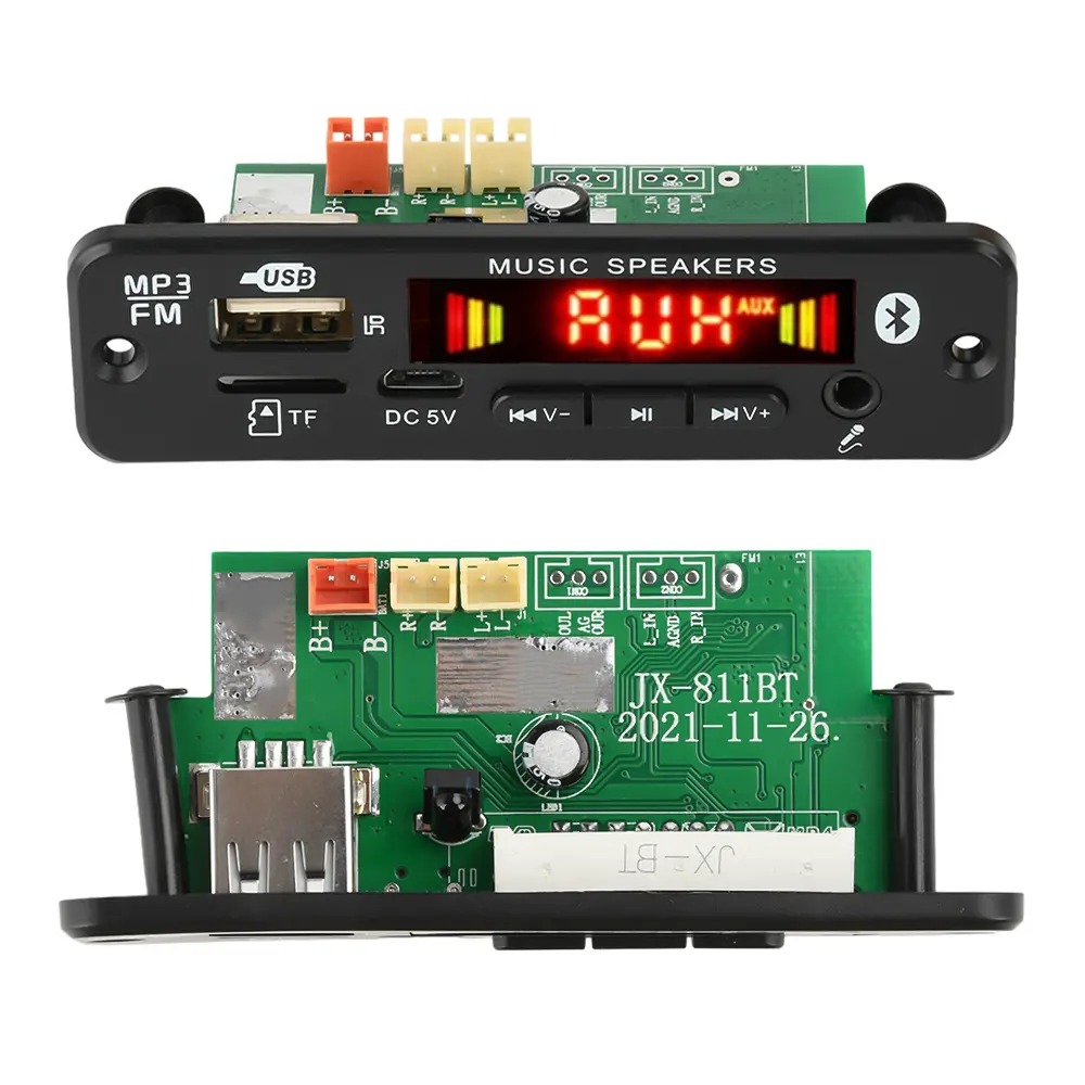 DC 6-18V 2*20W BT Decoder Board with Amplifier MP3 FM Decoder with Recording Call Lossless Motherboard