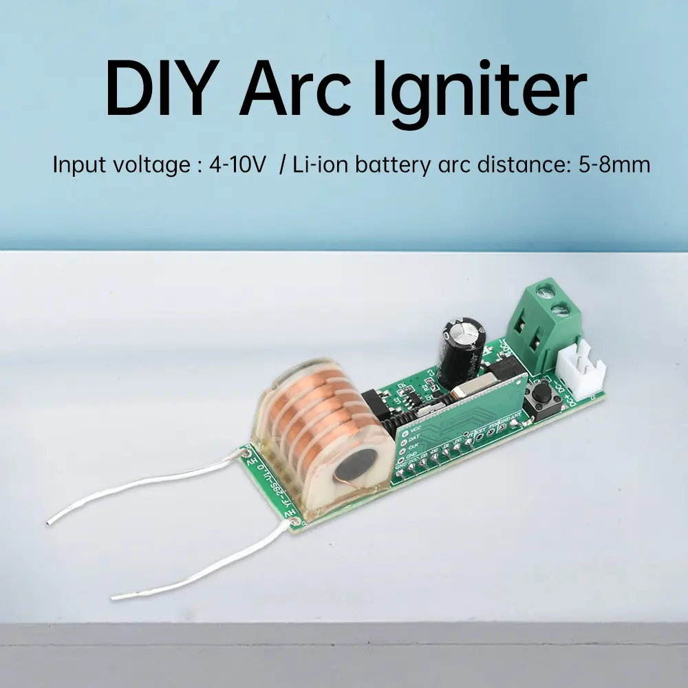DC 4-10V YF-29S Pulse Arc Igniter High Voltage Package Drive Board Arc Cigarette Ignition Igniter Module Electronic Lighter Kit