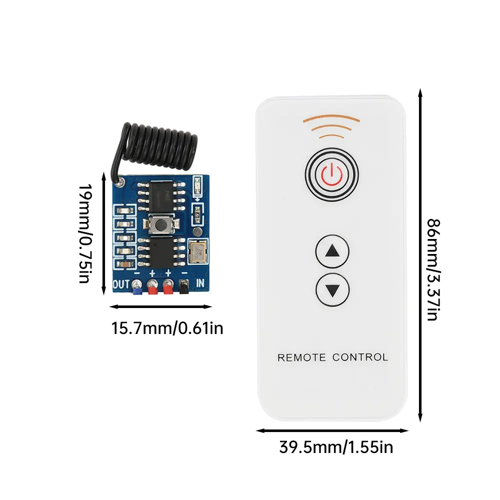 40W DC3.3-24V Flashing Light Breathing Light Dimming Module With 433MHz Remote Control Switch