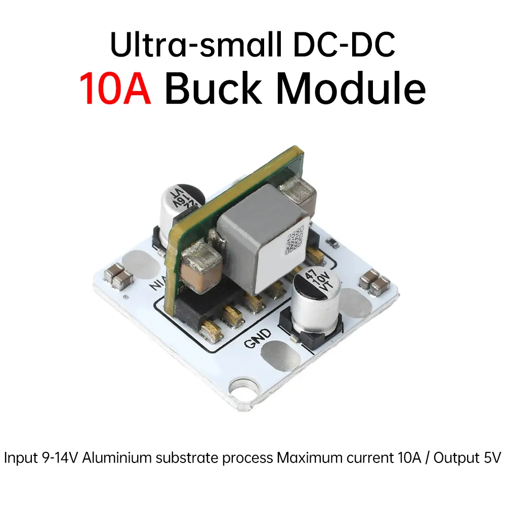DC 9-16V to 5V Output DC-DC Buck Module 10A High Power Regulator Module Step Down Voltage Supply Reducer For Car Accumulator