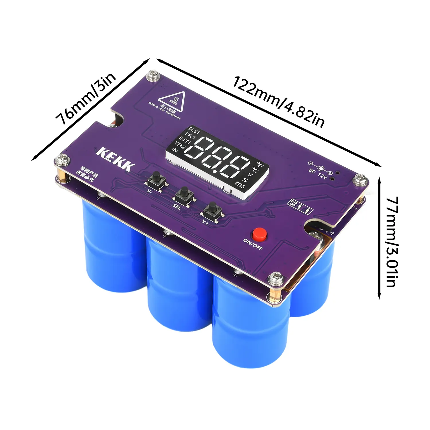 Farad Capacitors Spot Welder Super Capacitor Spot Welding Machine Control Board 0.3mm For 18650/21700 Battery