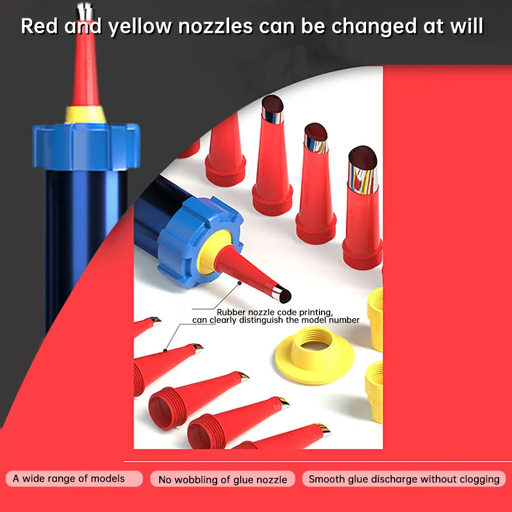 Stainless Steel Caulk Nozzle Applicator With Base Caulking Finisher Sealant Finishing Bathroom Sink Nozzle Adhesive Pistol