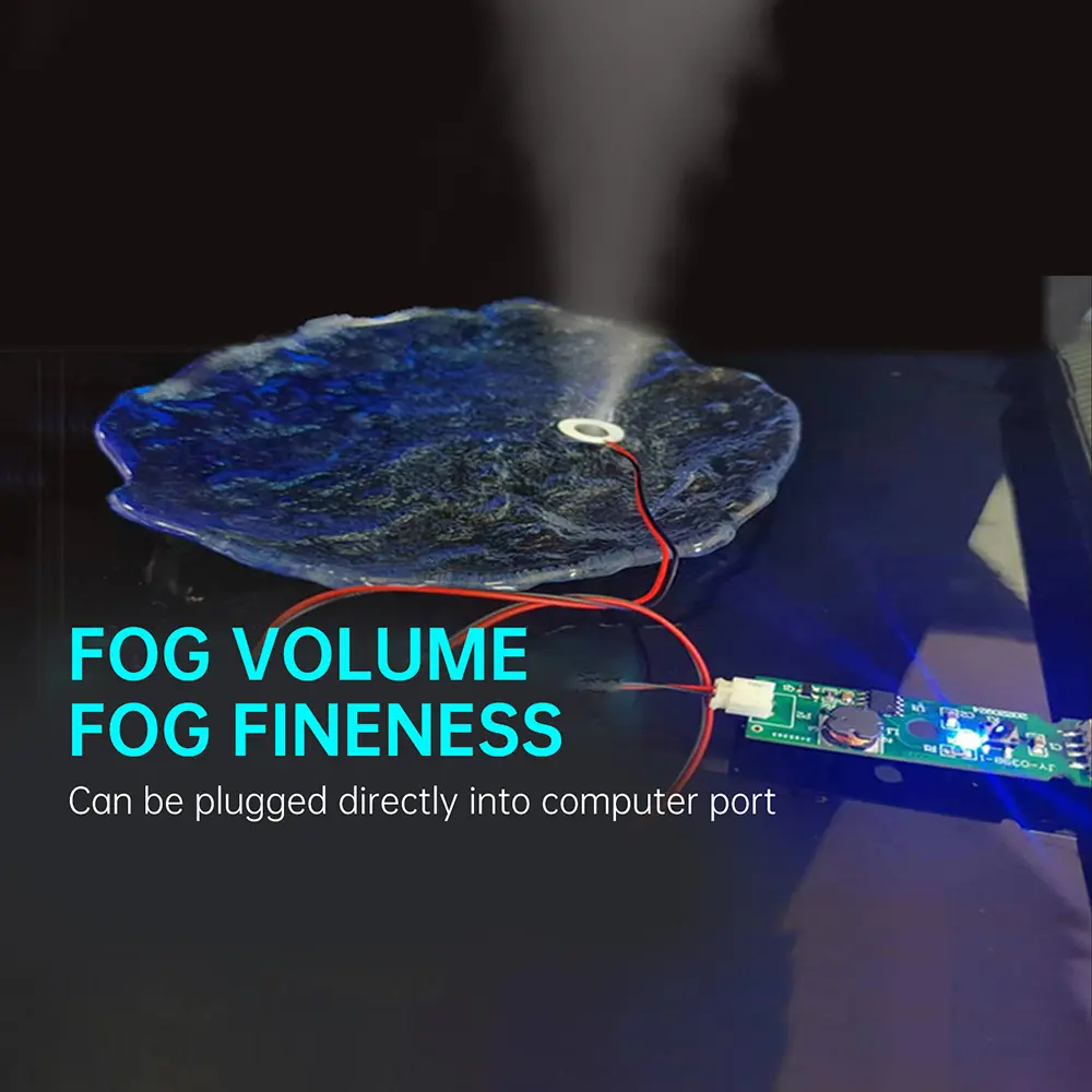 USB 5V 1.5-2W Ultrasonic Atomizing Humidifier Module DIY Moisturizing Transducer Mist Maker Atomize Rubber Gasket Kit