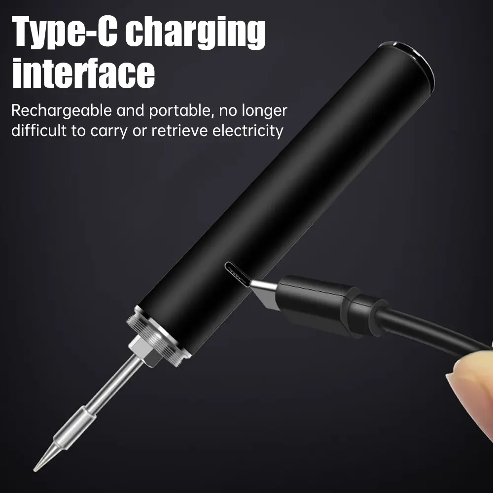USB Wireless Soldering Iron 3 Gears Adjustable Temperatures Household Diy Wireless Soldering Iron 330-450℃