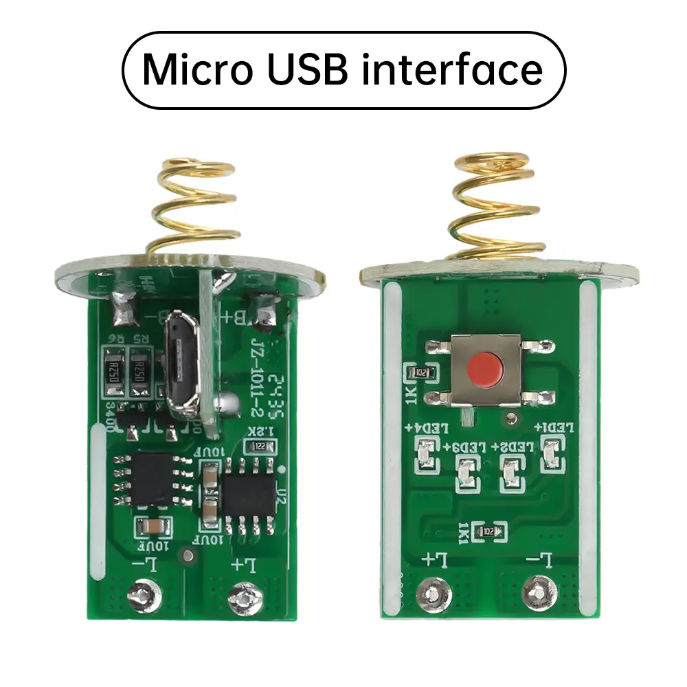 3-4.2V Flashlight Driver Board 1*18650/26650 Battery With Switch USB/Type-C Interface Flashlight Diy Accessories
