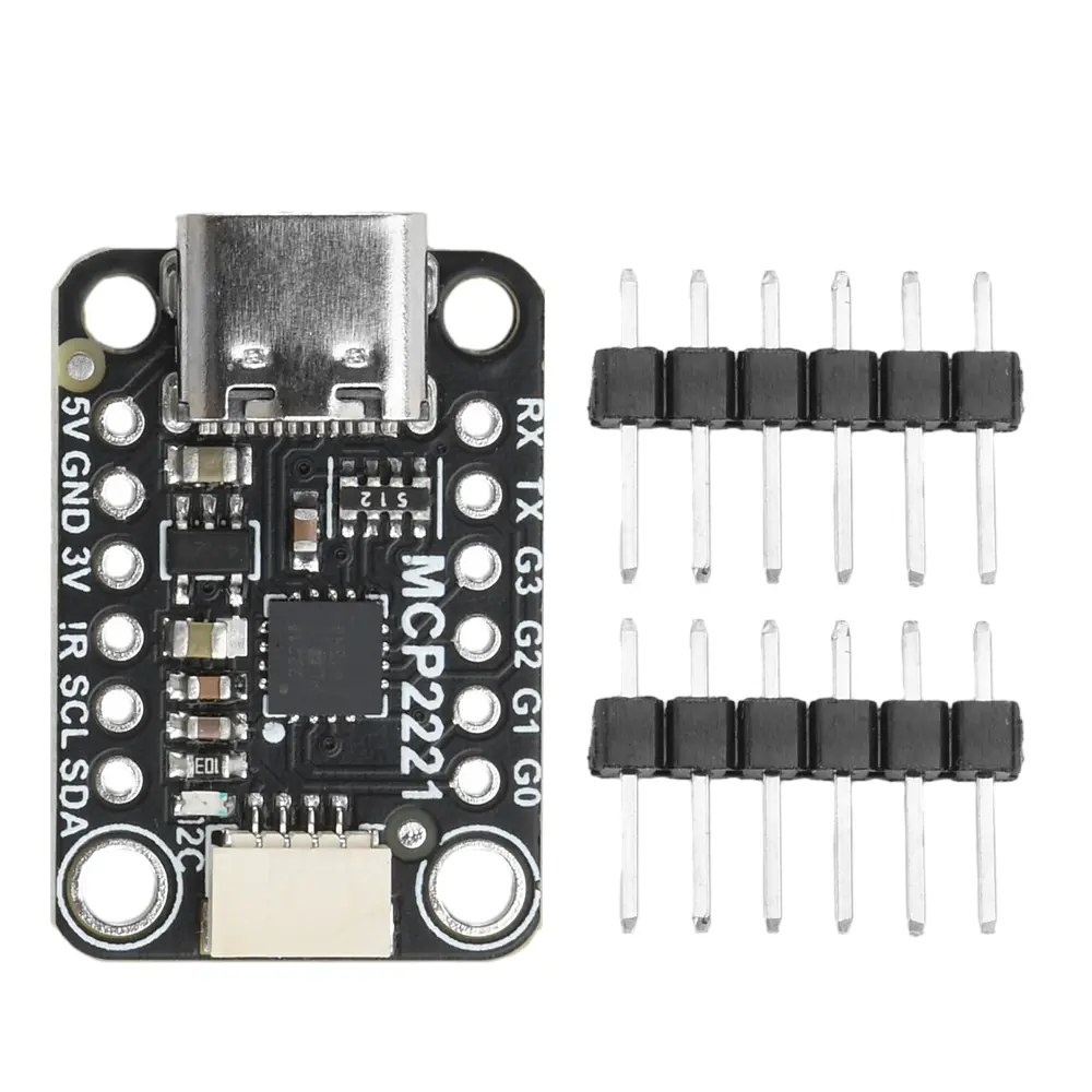 MCP2221A General Purpose USB To GPIO ADC I2C Module Board MCP2221A Breakout for Adafruit Stemma QT/Qwiic