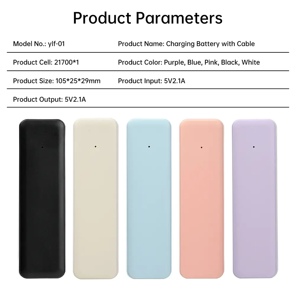 Mobile Power Bank Case DIY Kit Battery Storage Box Holder Type-C Portable Battery Housing Without Battery