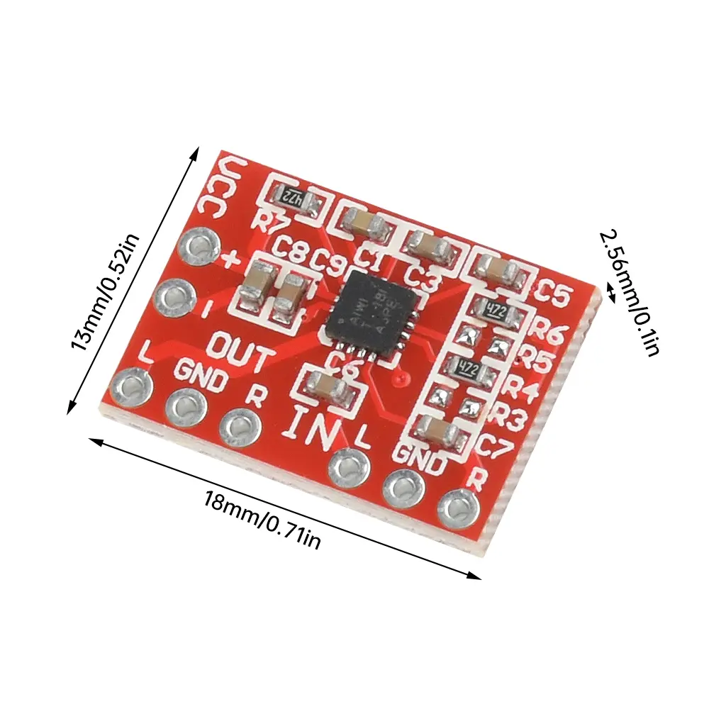 Power Amplifier Board TPA6132 Differential to Single Input Headphone Amplifier Module Small Signal Preamplifier