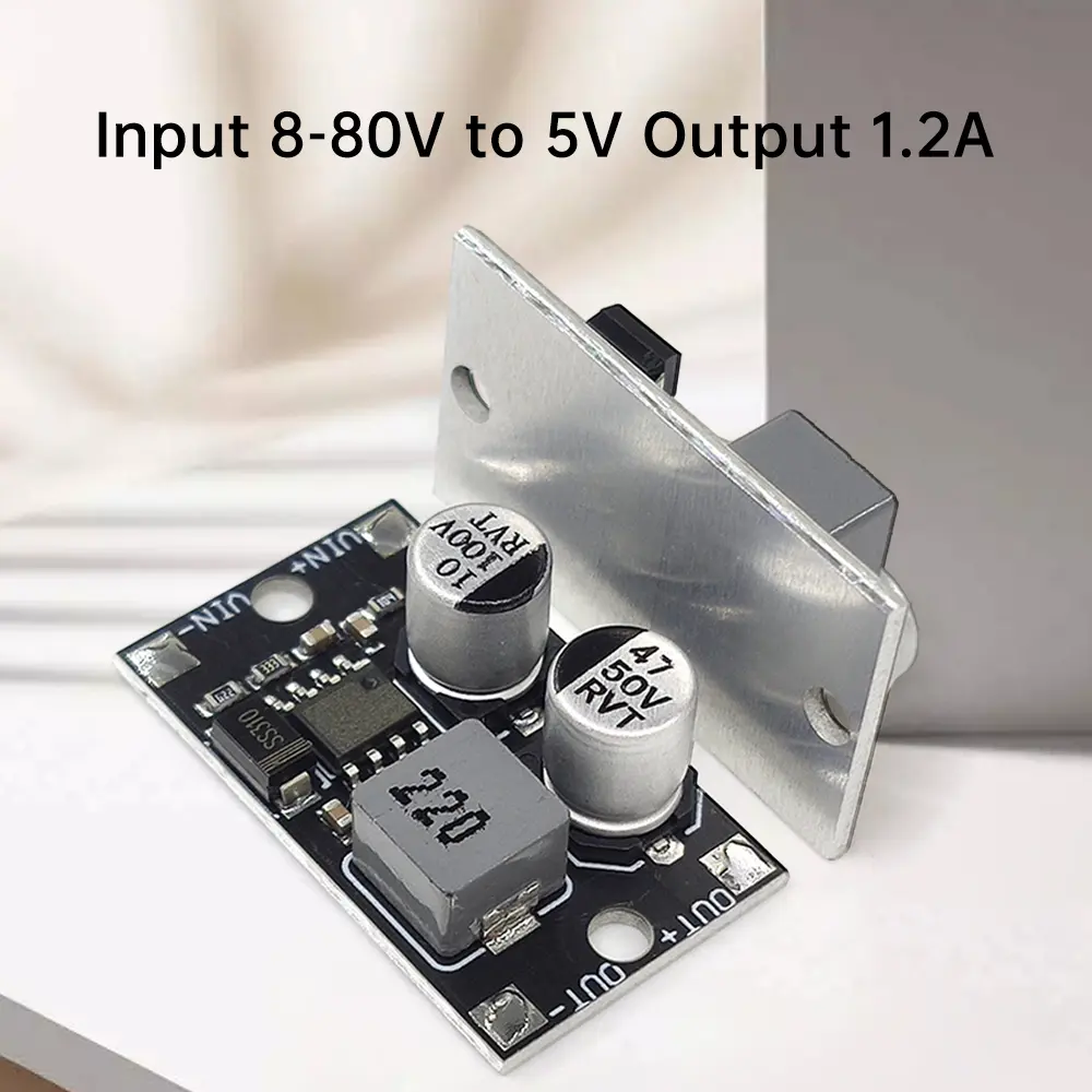 Mini DC-DC Step-down Power Module DC Converter Input 5-80V To 5V/9V/12V/24V Aluminum Heat Dissipation Substrate