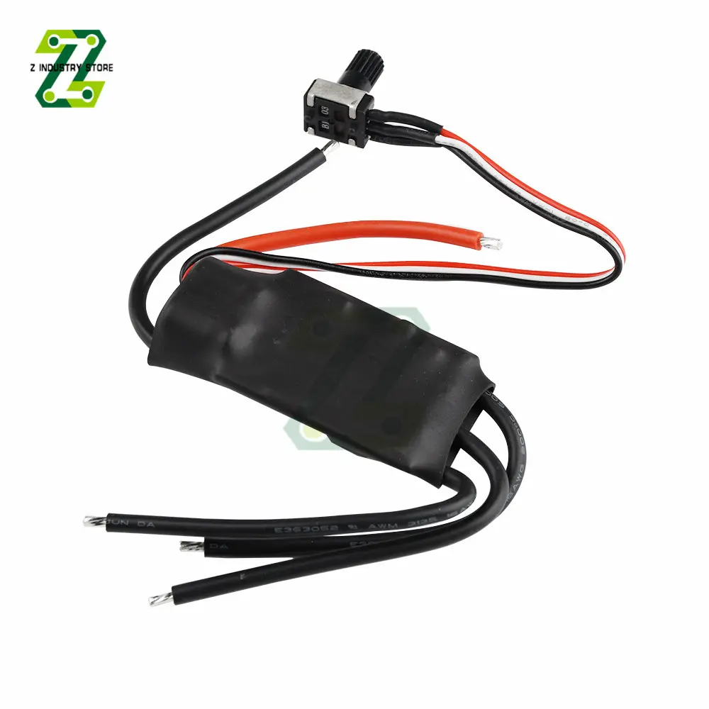 DC7-24V 200W BLDC 3 Phase Brushless Motor Driver Hallless DC Motor Drive Board Speed Controller Regulator With Potentiometer