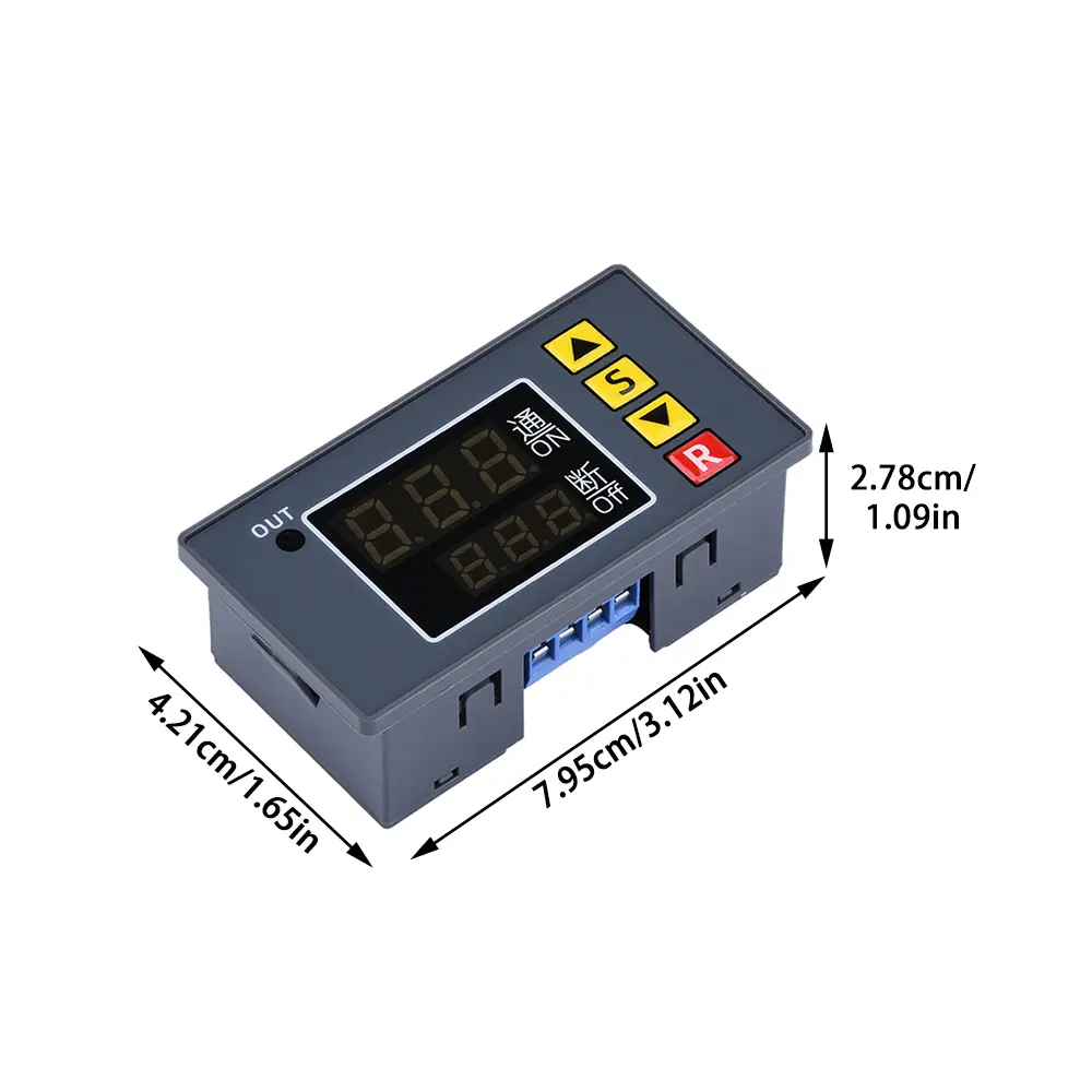 T3231 Cyclic Timing Delay Relay DC 12V 24V AC 110V-220V Timer Control Switch Adjustable Timing Digital Relay
