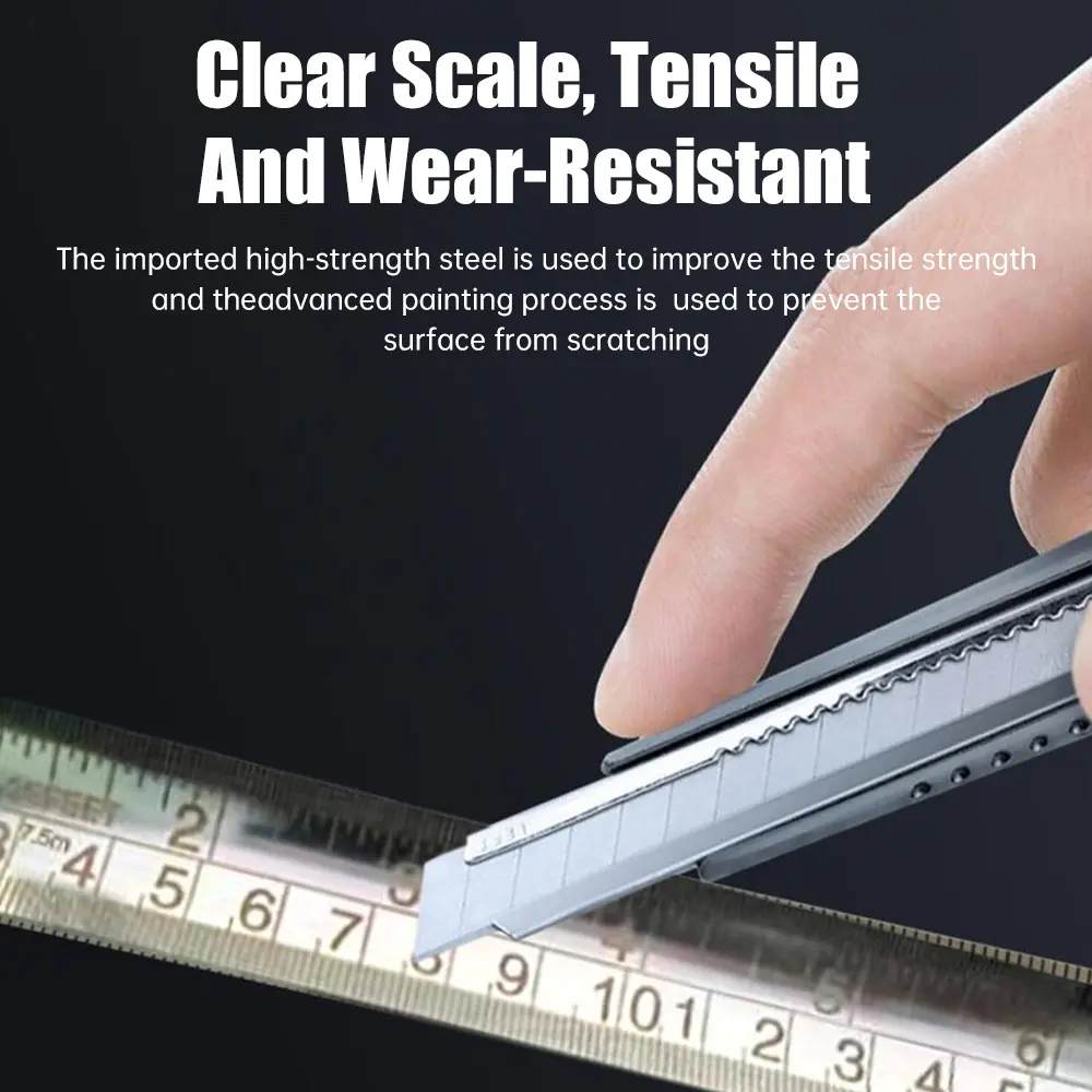 3m*16mm 5m*19mm 7.5m*25mm Stainless Steel Nickel Plated Tape Measure Hollow-out Washable Tape Measure