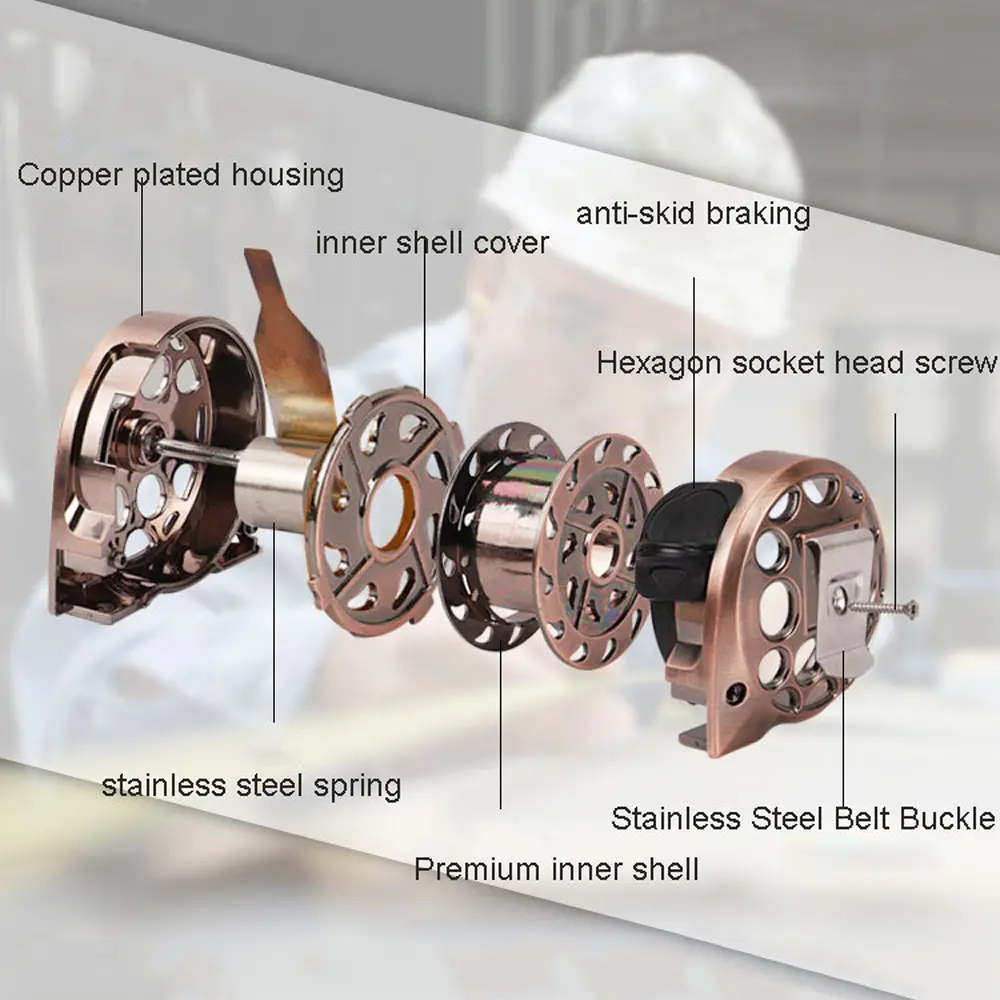 3m*16mm 5m*19mm 7.5m*25mm Stainless Steel Nickel Plated Tape Measure Hollow-out Washable Tape Measure