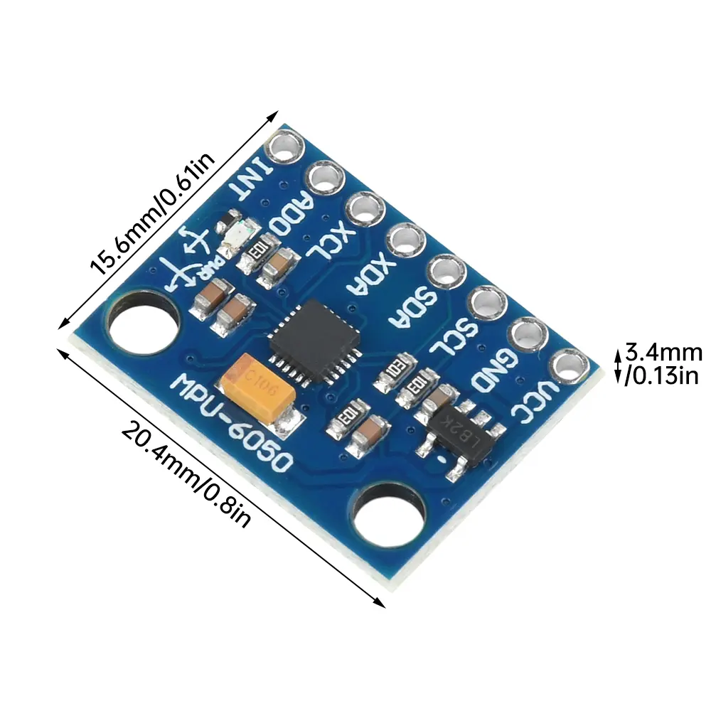MPU-6050 MPU6050 3 Axis Accelerometer Gyroscope Module 6 DOF 6-axis Accelerometer Gyroscope Sensor Module for Arduino