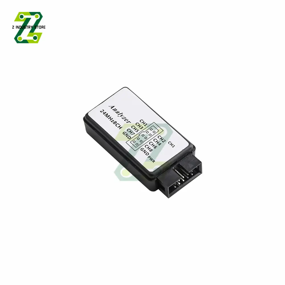 USB Logic Analyzer 24M 8CH Channels Debug Data Upload Measuring Tool Support Saleae Test Software WIN7(32&64) 2K XP LINUX