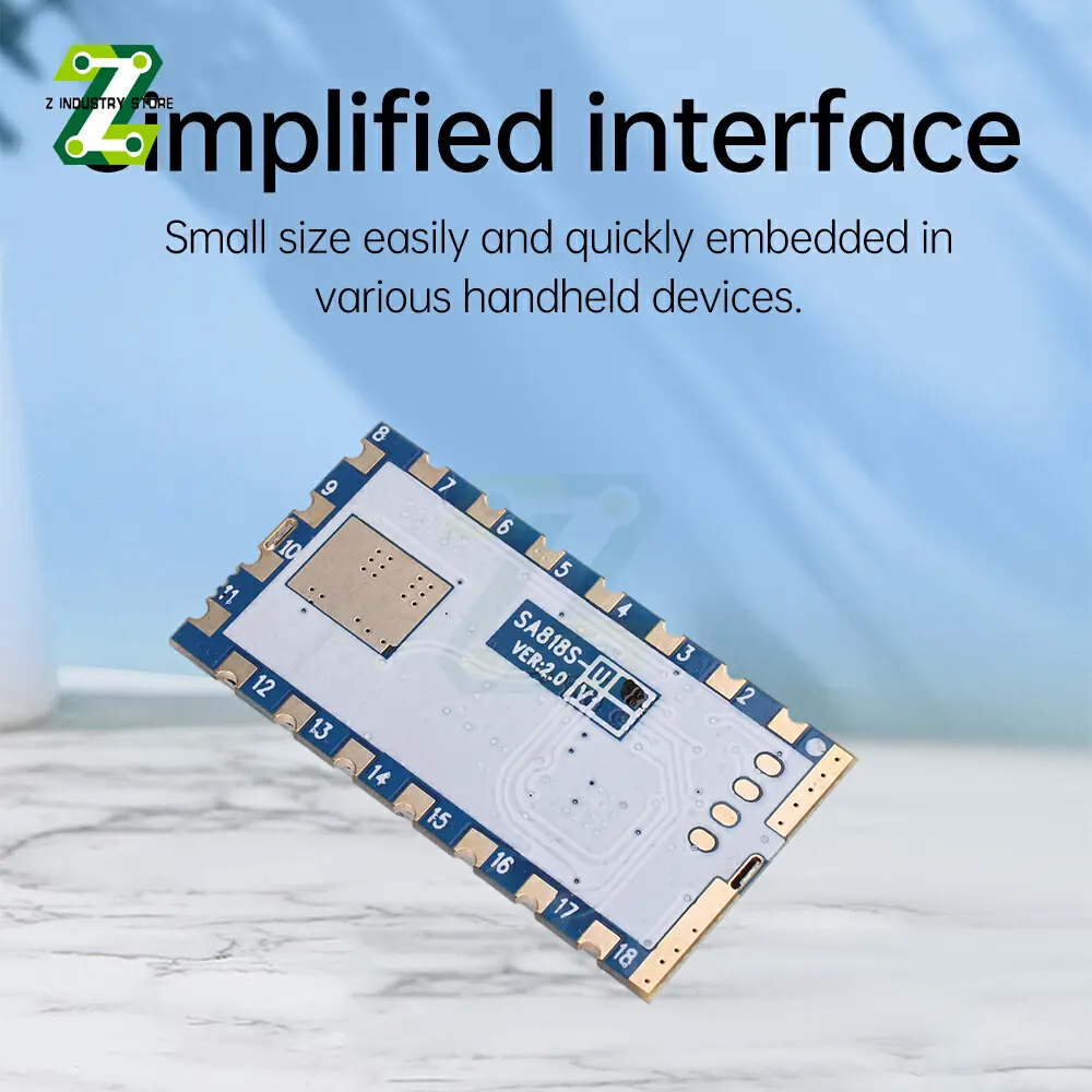 1W Wireless Analog Intercom Module Sa818S Voice Transceiver Module 30dBm 400MHz To 480MHz Half-Duplex Voice Transceiver Module