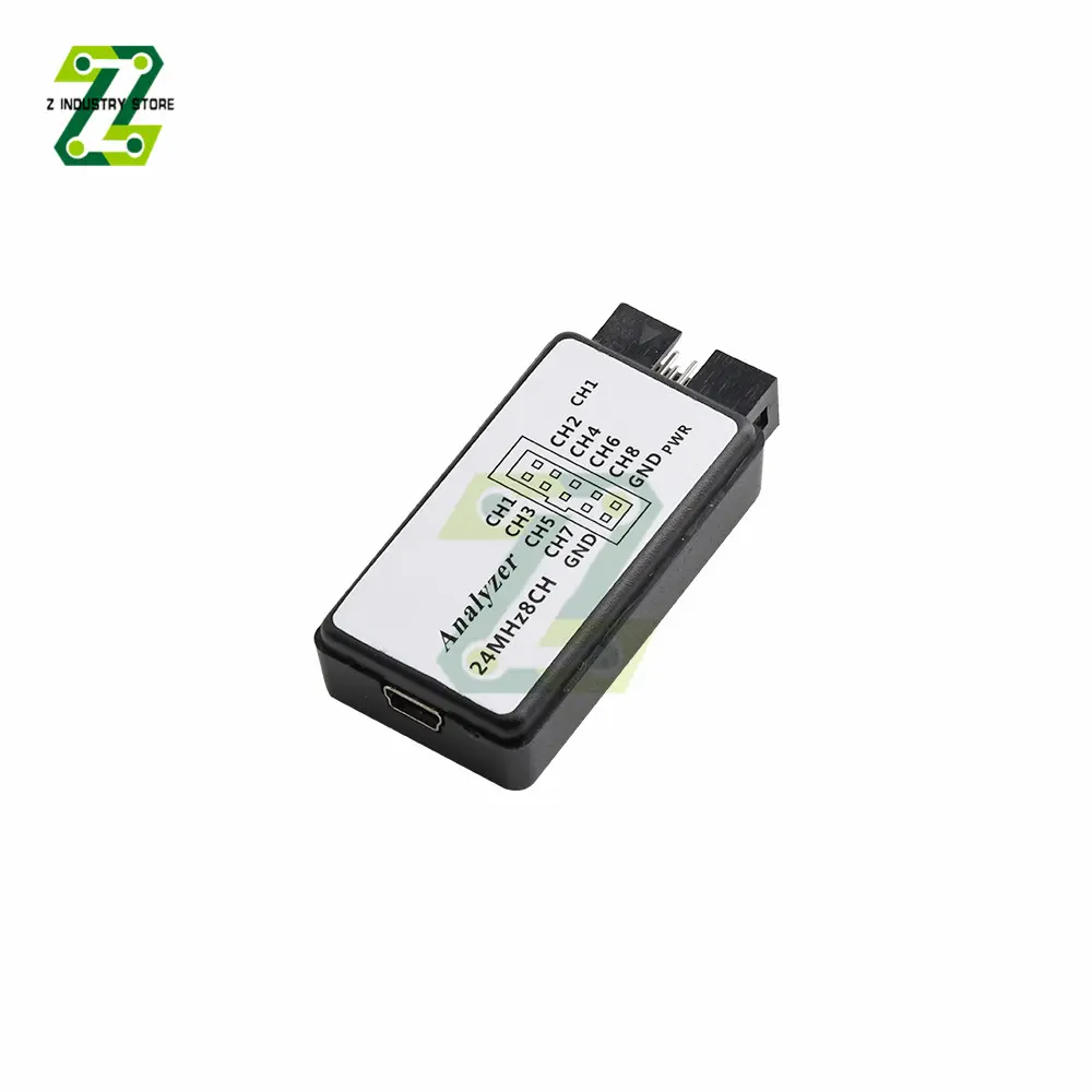 USB Logic Analyzer 24M 8CH Channels Debug Data Upload Measuring Tool Support Saleae Test Software WIN7(32&64) 2K XP LINUX