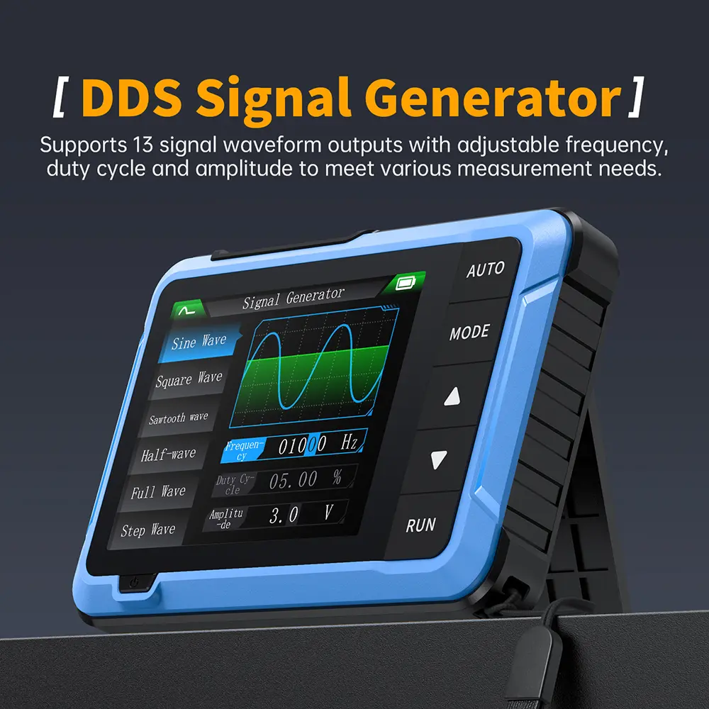 DSO510 2 IN 1 Portable Digital Oscilloscope Signal Generator 48MS/s Sampling Rate 10MHz Bandwidth Electronic Repair Tool