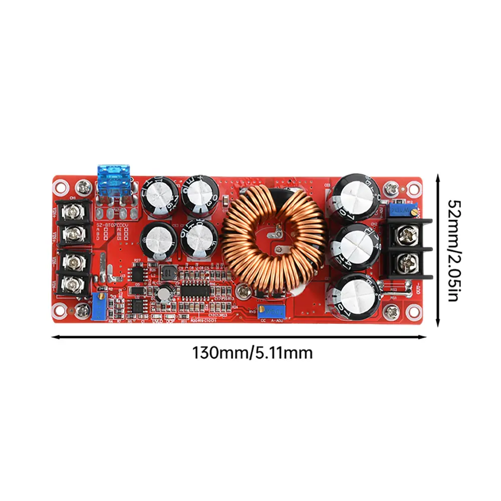 1200W 20A DC Boost Module Step-up Power Supply Module 8-60V to 12-83V Converter Over Current/Voltage Protection