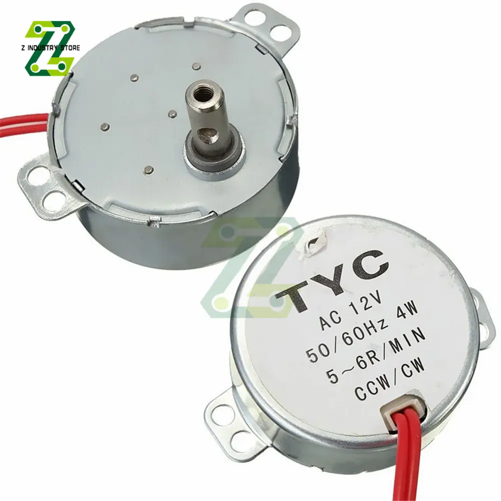 TYC-50 5-6 r/min Synchronous Motor AC220-240V AC12V 50/60Hz Torque 4KGF.CM 4W CW/CCW