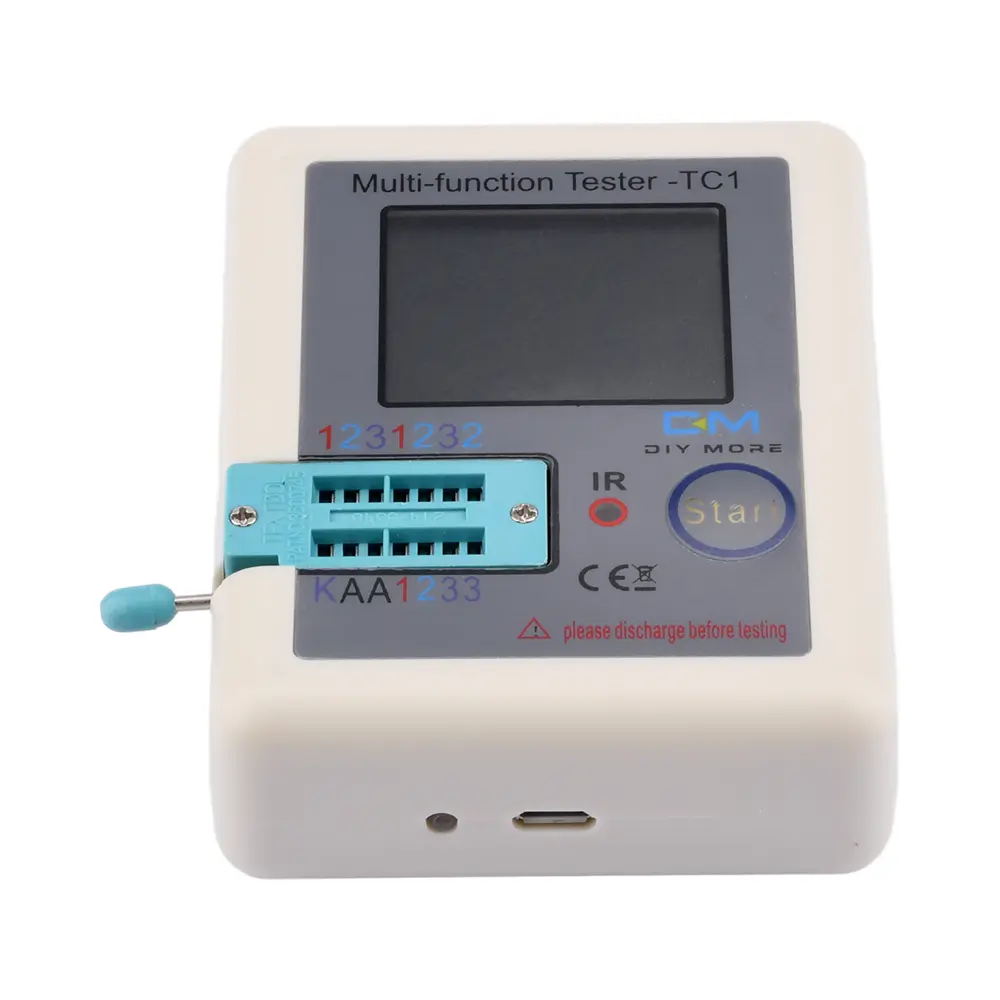 LCR-TC1 Multifunctional Transistor Tester For Diode Triode Capacitor Resistor 1.8" TFT Backlight Colorful Display Multimeter