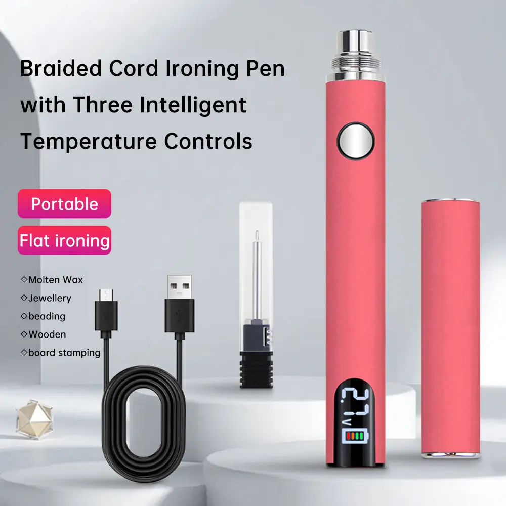 510 Mini Soldering Iron Pen Kit Adjustable Voltage Hot Wire Pen 650mAh Battery Fast Wax Burning and Wire Burning Pen ﻿