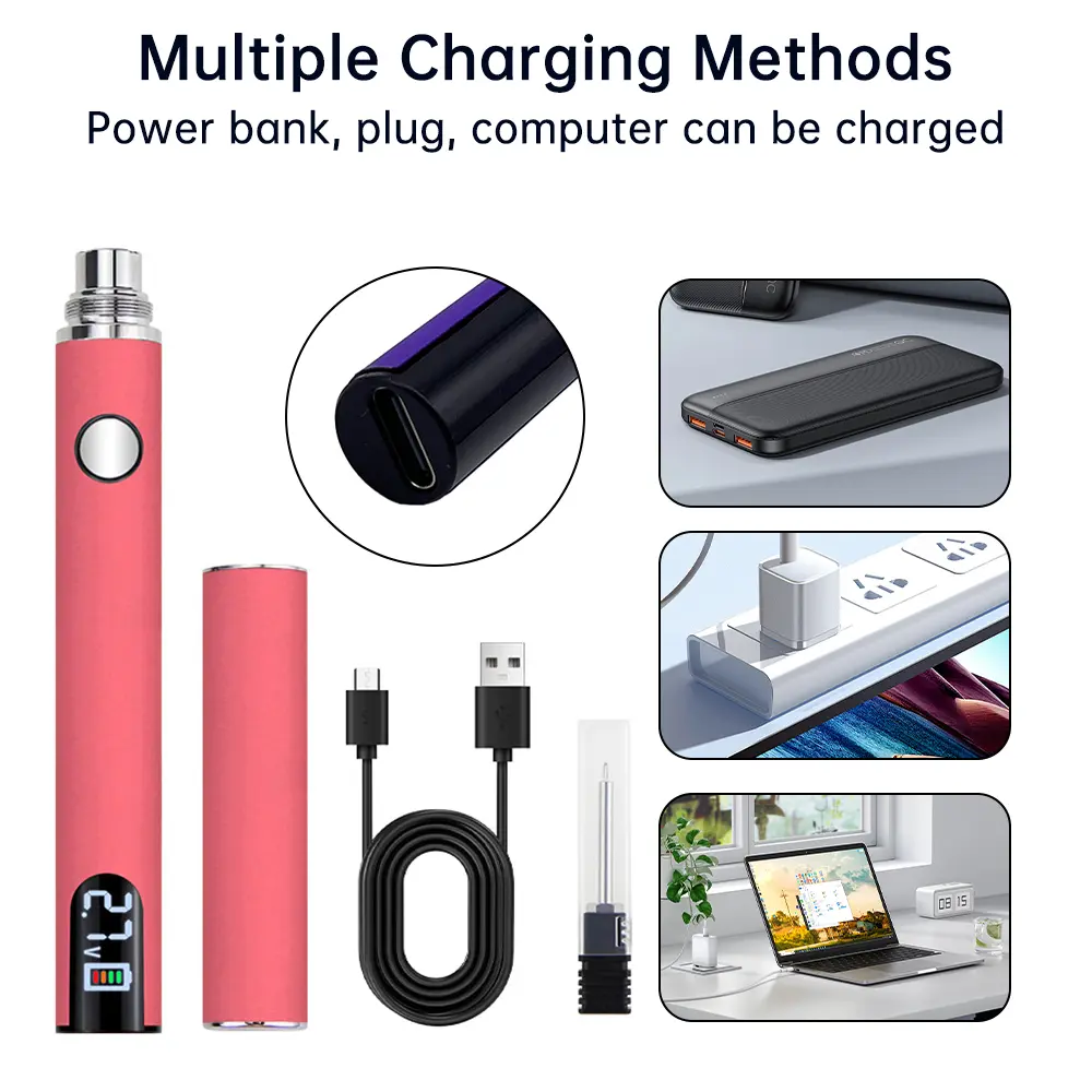 510 Mini Soldering Iron Pen Kit Adjustable Voltage Hot Wire Pen 650mAh Battery Fast Wax Burning and Wire Burning Pen ﻿