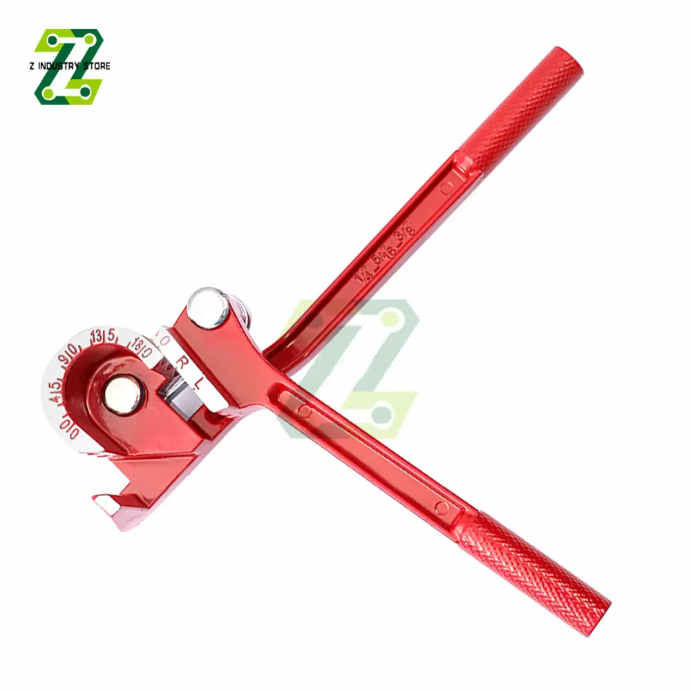 1/4" 5/16" 3/8" Brake Pipe Rolling Brass Copper Tube Pipe Manual Bending Tool Type Fuel Brake Pipe Bender Hand Tool